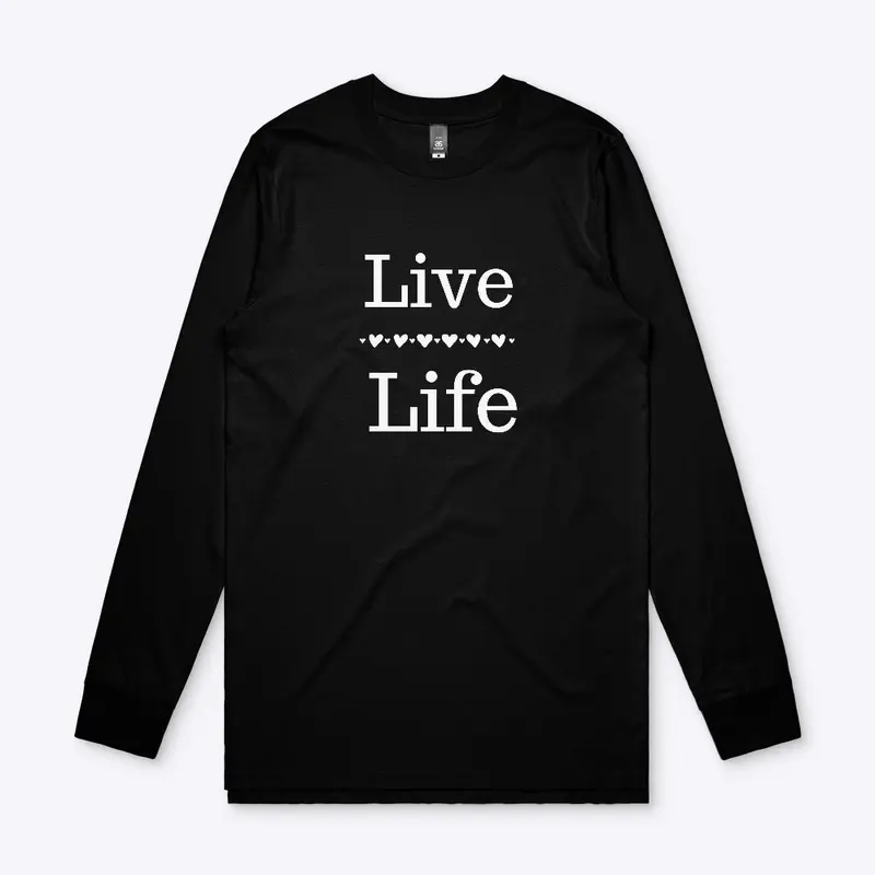 Live Life White/Black