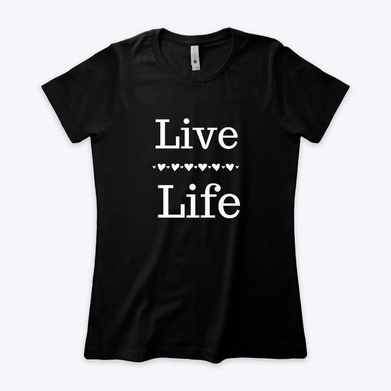 Live Life White/Black