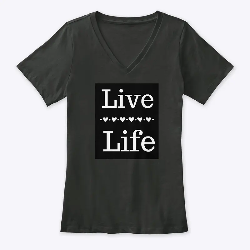 Live Life White/Black