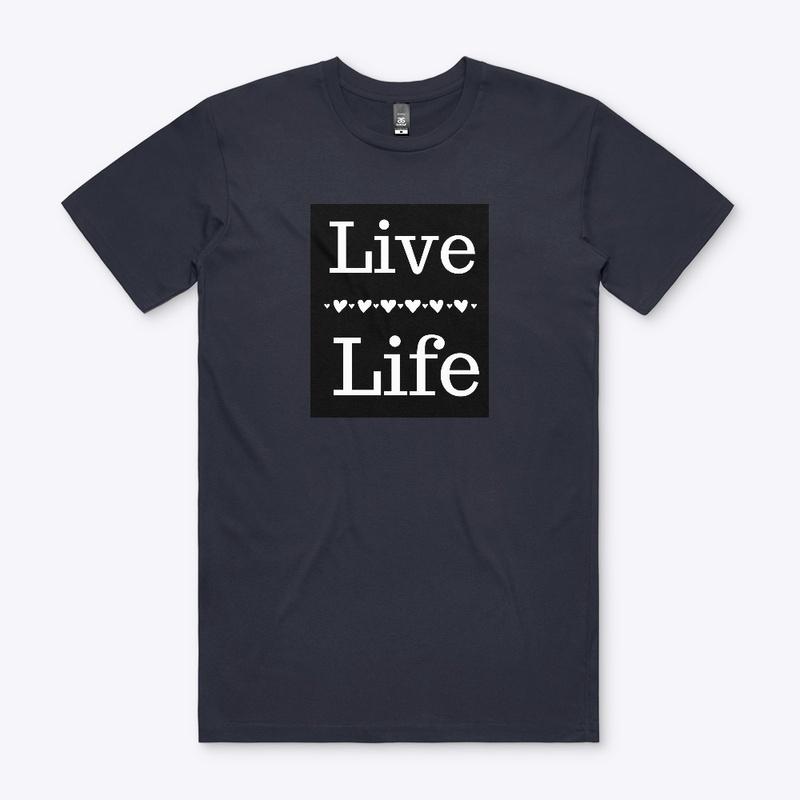 Live Life White/Black