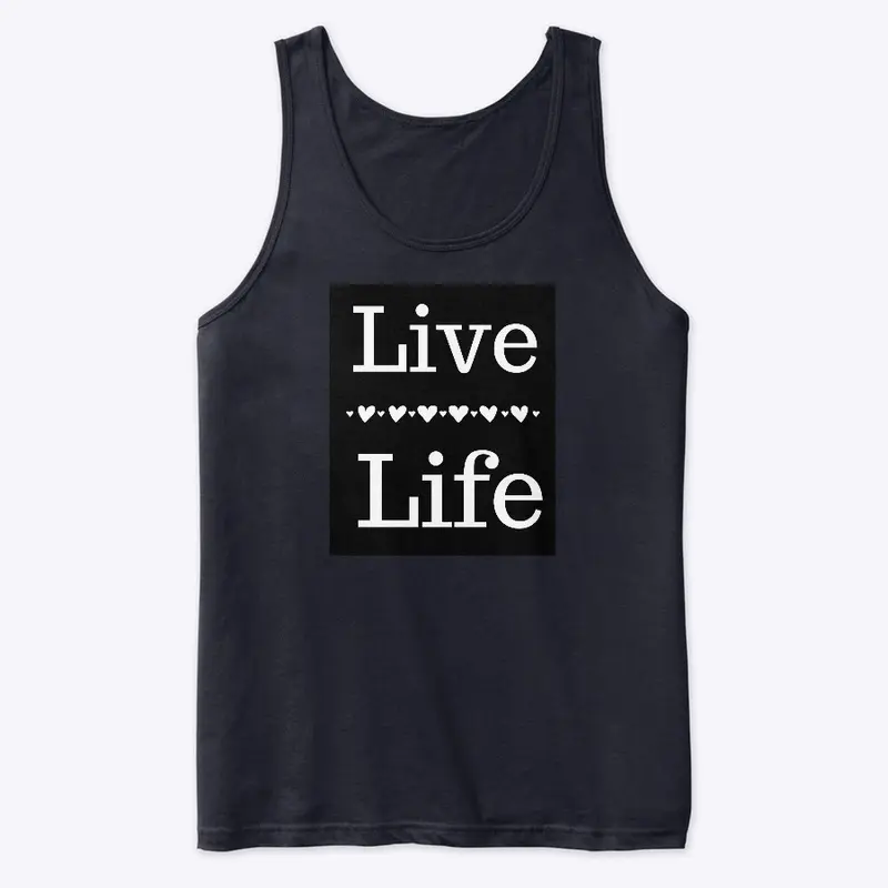 Live Life White/Black