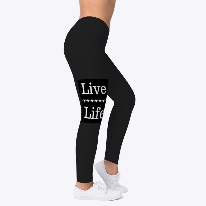 Live Life White/Black