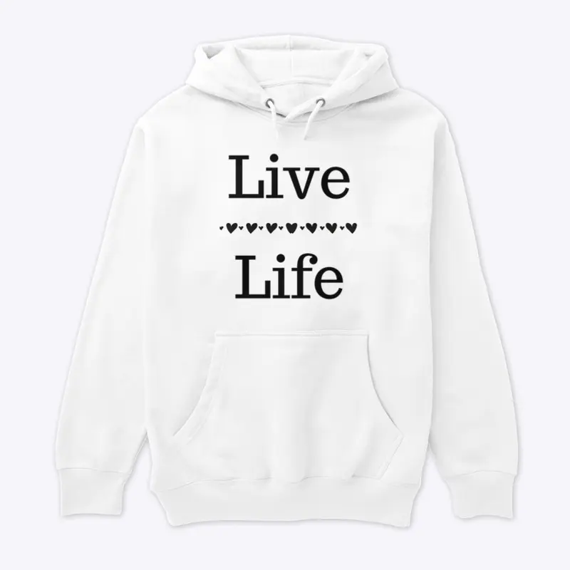 Live Life / Black on White