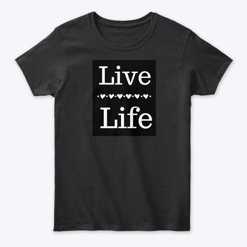 Live Life White/Black