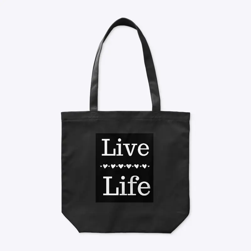 Live Life White/Black