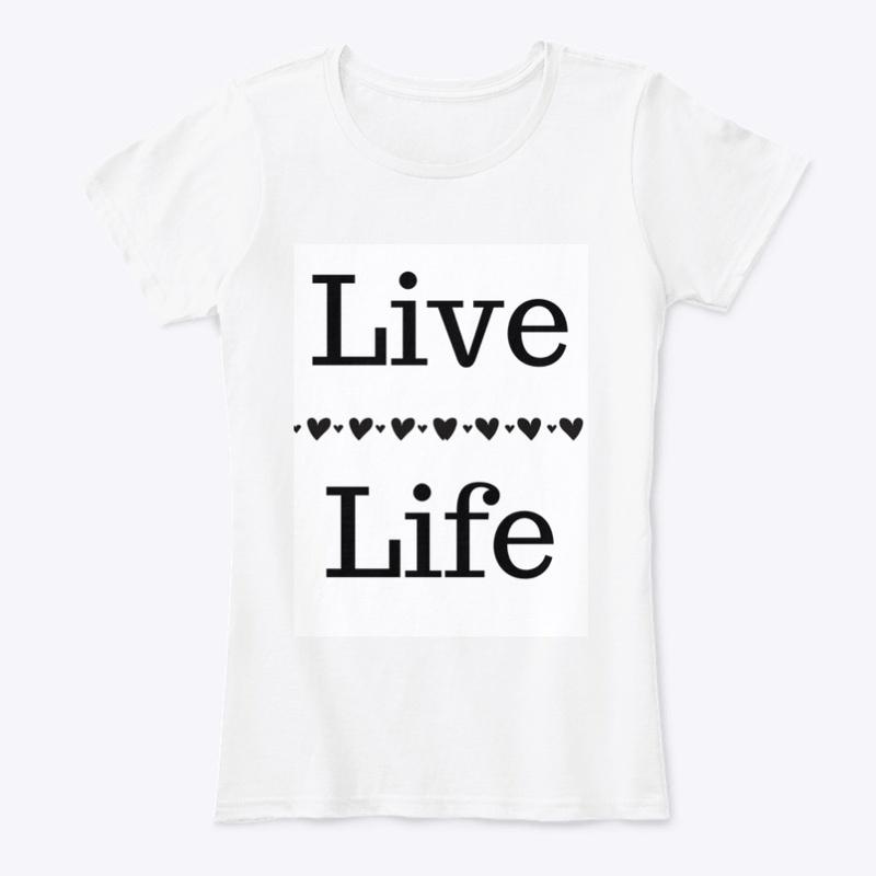 Live Life / Black on White